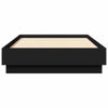 Stella Homewares Bed Frame without Mattress Black 90x190 cm Engineered Wood