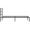 Stella Homewares Metal Bed Frame without Mattress with Headboard Black 107x203 cm King Single