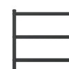 Stella Homewares Metal Bed Frame without Mattress with Headboard Black 107x203 cm King Single