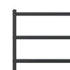 Stella Homewares Metal Bed Frame without Mattress with Headboard Black 135x190 cm
