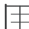 Stella Homewares Metal Bed Frame without Mattress with Headboard Black 107x203 cm King Single