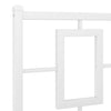 Stella Homewares Metal Bed Frame without Mattress with Headboard White 150x200 cm