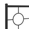 Stella Homewares Metal Bed Frame without Mattress with Headboard Black 107x203 cm King Single