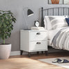 Stella Homewares Bedside Cabinet VIKEN White Engineered Wood