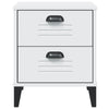 Stella Homewares Bedside Cabinet VIKEN White Engineered Wood