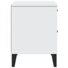 Stella Homewares Bedside Cabinet VIKEN White Engineered Wood
