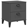 Stella Homewares Bedside Cabinet VIKEN Anthracite Grey Engineered Wood