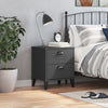 Stella Homewares Bedside Cabinet VIKEN Anthracite Grey Engineered Wood