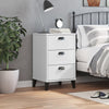Stella Homewares Bedside Cabinet VIKEN White Engineered Wood
