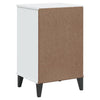 Stella Homewares Bedside Cabinet VIKEN White Engineered Wood