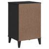 Stella Homewares Bedside Cabinet VIKEN Black Engineered Wood
