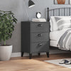 Stella Homewares Bedside Cabinet VIKEN Anthracite Grey Engineered Wood