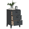 Stella Homewares Bedside Cabinet VIKEN Anthracite Grey Engineered Wood