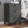 Stella Homewares Bedside Cabinet VIKEN Anthracite Grey Engineered Wood