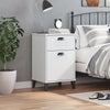 Stella Homewares Bedside Cabinet VIKEN White Engineered Wood