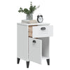 Stella Homewares Bedside Cabinet VIKEN White Engineered Wood