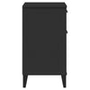 Stella Homewares Bedside Cabinet VIKEN Black Engineered Wood