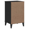 Stella Homewares Bedside Cabinet VIKEN Black Engineered Wood