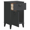 Stella Homewares Bedside Cabinet VIKEN Anthracite Grey Engineered Wood