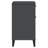 Stella Homewares Bedside Cabinet VIKEN Anthracite Grey Engineered Wood