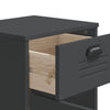 Stella Homewares Bedside Cabinet VIKEN Anthracite Grey Engineered Wood
