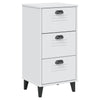 Stella Homewares Bedside Cabinet VIKEN White Engineered Wood