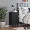 Stella Homewares Bedside Cabinet VIKEN Black Engineered Wood