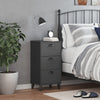 Stella Homewares Bedside Cabinet VIKEN Anthracite Grey Engineered Wood