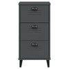 Stella Homewares Bedside Cabinet VIKEN Anthracite Grey Engineered Wood