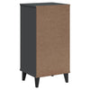 Stella Homewares Bedside Cabinet VIKEN Anthracite Grey Engineered Wood