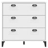 Stella Homewares Drawer Cabinet VIKEN White Engineered Wood
