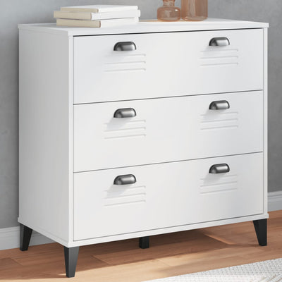 Stella Homewares Drawer Cabinet VIKEN White Engineered Wood