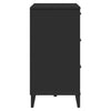 Stella Homewares Drawer Cabinet VIKEN Black Engineered Wood