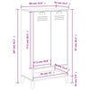 Stella Homewares Shoe Cabinet VIKEN White Engineered Wood