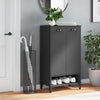 Stella Homewares Shoe Cabinet VIKEN Anthracite Grey Engineered Wood