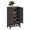 Stella Homewares Shoe Cabinet VIKEN Anthracite Grey Engineered Wood