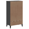 Stella Homewares Shoe Cabinet VIKEN Anthracite Grey Engineered Wood