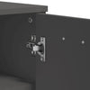 Stella Homewares Shoe Cabinet VIKEN Anthracite Grey Engineered Wood