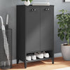 Stella Homewares Shoe Cabinet VIKEN Anthracite Grey Engineered Wood