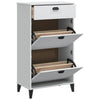 Stella Homewares Shoe Cabinet VIKEN White Engineered Wood