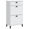 Stella Homewares Shoe Cabinet VIKEN White Engineered Wood