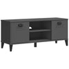 Stella Homewares Shoe Bench VIKEN Anthracite Grey 106x35x45 cm Engineered Wood