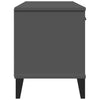 Stella Homewares Shoe Bench VIKEN Anthracite Grey 106x35x45 cm Engineered Wood