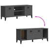 Stella Homewares Shoe Bench VIKEN Anthracite Grey 106x35x45 cm Engineered Wood