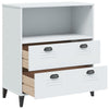 Stella Homewares Bookcase VIKEN White 80x40x90 cm Engineered Wood