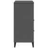Stella Homewares Bookcase VIKEN Anthracite Grey 80x40x90 cm Engineered Wood
