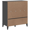Stella Homewares Bookcase VIKEN Anthracite Grey 80x40x90 cm Engineered Wood