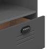 Stella Homewares Bookcase VIKEN Anthracite Grey 80x40x90 cm Engineered Wood