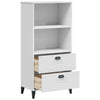 Stella Homewares Bookcase VIKEN White 60x35x123 cm Engineered Wood