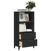 Stella Homewares Bookcase VIKEN Black 60x35x123 cm Engineered Wood